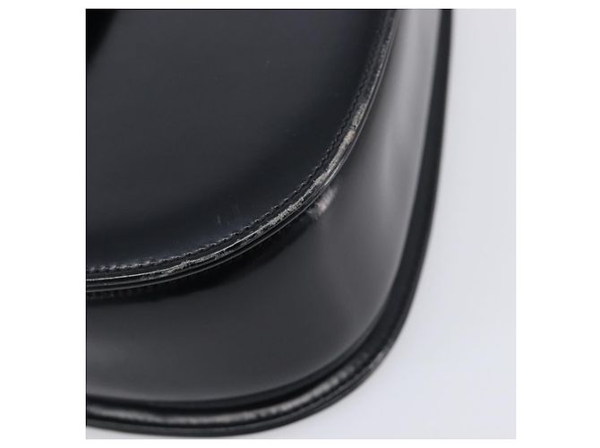 Bolso de mano GUCCI Bamboo de cuero negro y dorado 99 00 0633 Auth 199588V - vista 15