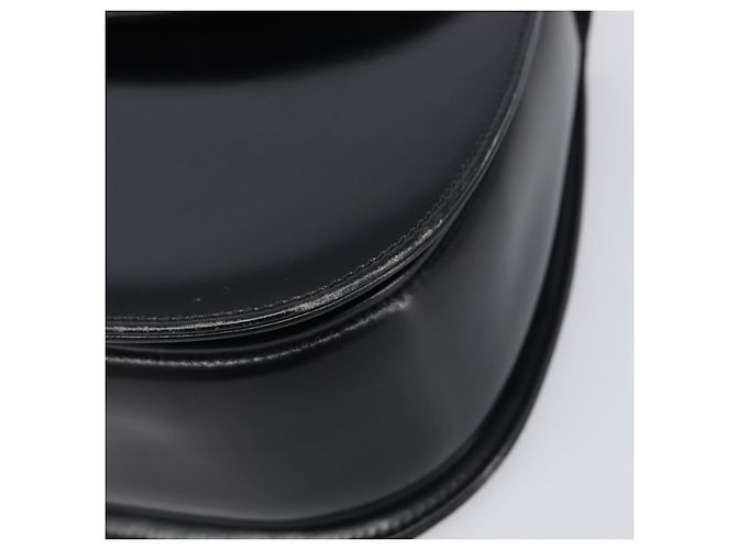 Bolso de mano GUCCI Bamboo de cuero negro y dorado 99 00 0633 Auth 199588V - vista 8