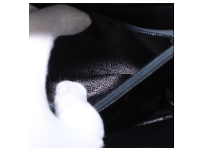 Borsa a tracolla GUCCI in pelle nera e oro Auth ka5927A Nero D'oro - vista 22