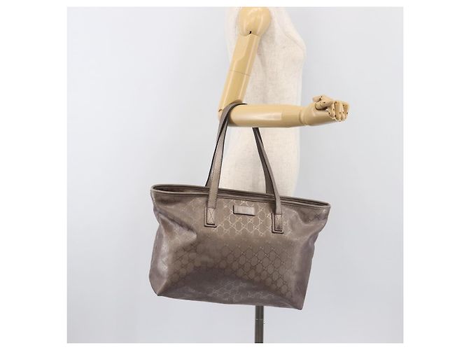 Borsa Tote GUCCI GG Implementation PVC Rosa Argento 211137 Auth BA15115 - vista 24