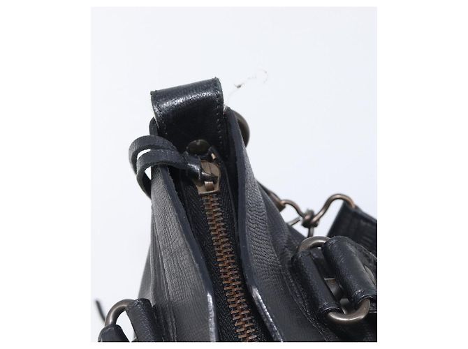 Borsa BALENCIAGA The First in pelle 2way Nera 103208 Auth 197324M Nero - vista 10