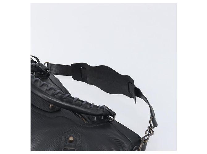 Borsa BALENCIAGA The First in pelle 2way Nera 103208 Auth 197324M Nero - vista 15