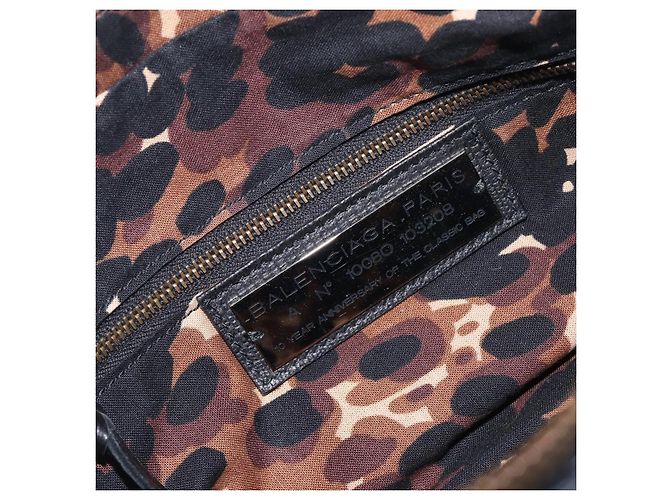 Borsa BALENCIAGA The First in pelle 2way Nera 103208 Auth 197324M Nero - vista 21