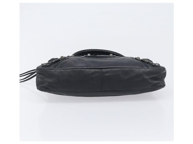 Borsa BALENCIAGA The First in pelle 2way Nera 103208 Auth 197324M Nero - vista 5