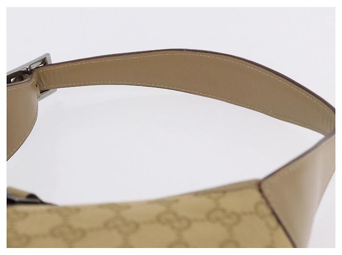 Borsa a tracolla GUCCI GG Canvas Jackie Beige Silver 00963 Auth 199624V Argento - vista 14