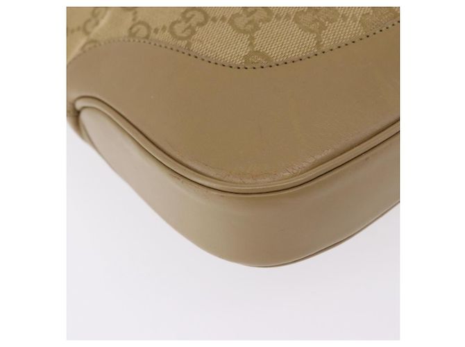Borsa a tracolla GUCCI GG Canvas Jackie Beige Silver 00963 Auth 199624V Argento - vista 15
