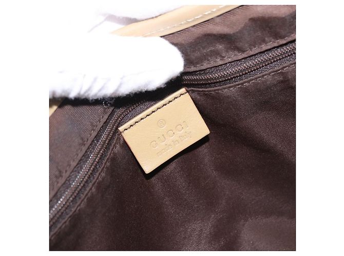 Borsa a tracolla GUCCI GG Canvas Jackie Beige Silver 00963 Auth 199624V Argento - vista 20