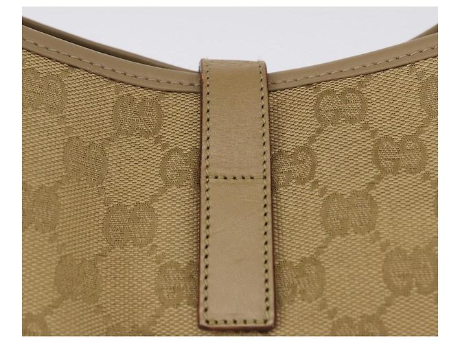 Borsa a tracolla GUCCI GG Canvas Jackie Beige Silver 00963 Auth 199624V Argento - vista 3