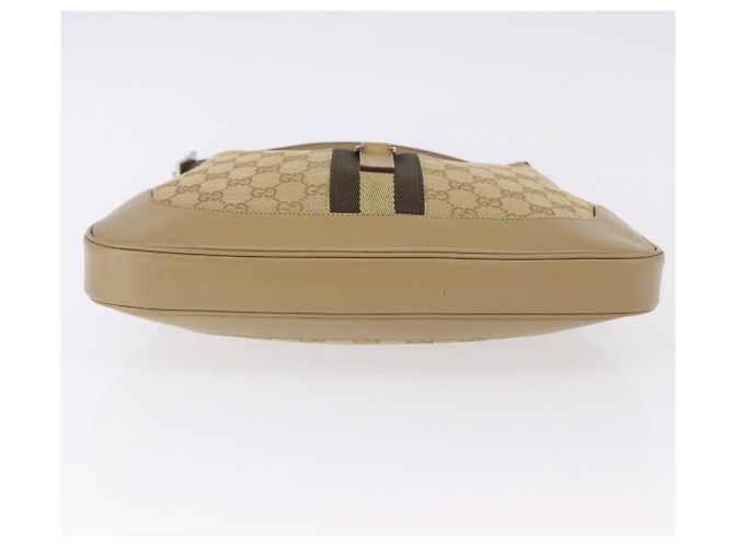 Borsa a tracolla GUCCI GG Canvas Jackie Beige Silver 00963 Auth 199624V Argento - vista 6