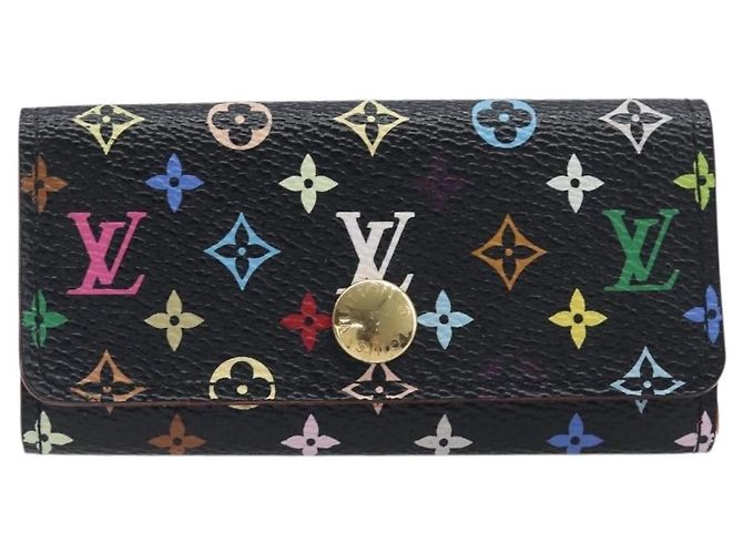 LOUIS VUITTON Monogram Multicolor Multicles 4 Key Case Black M93732 Auth 199235A Nero - vista 13