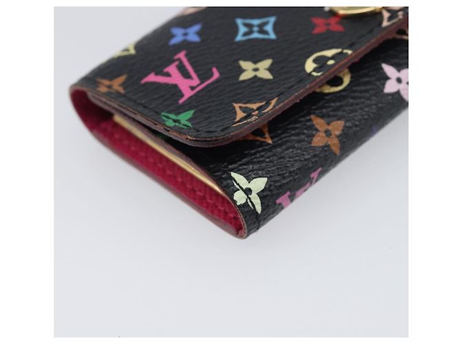 LOUIS VUITTON Monogram Multicolor Multicles 4 Key Case Black M93732 Auth 199235A Nero - vista 14