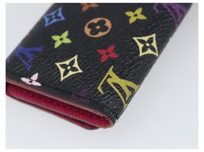 LOUIS VUITTON Monogram Multicolor Multicles 4 Key Case Black M93732 Auth 199235A Nero - vista 16