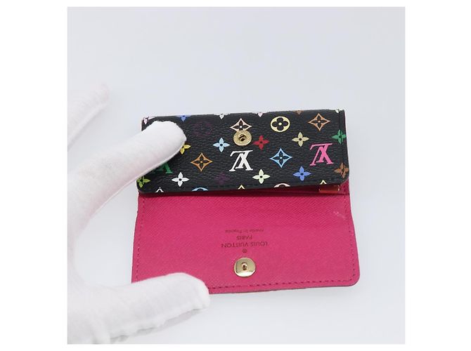 LOUIS VUITTON Monogram Multicolor Multicles 4 Key Case Black M93732 Auth 199235A Nero - vista 18
