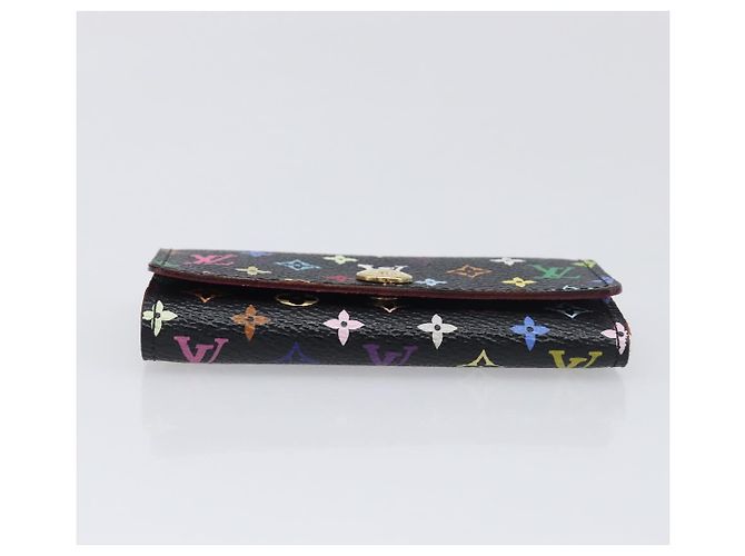 LOUIS VUITTON Monogram Multicolor Multicles 4 Key Case Black M93732 Auth 199235A Nero - vista 6
