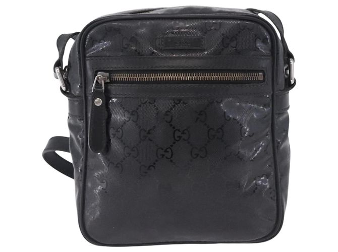 Borsa a Tracolla GUCCI GG Implementation PVC Nero Argento 233268 Auth ep15789 - vista 13