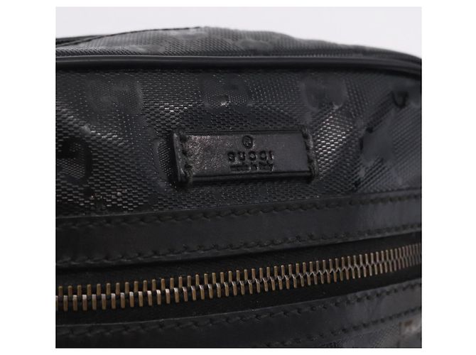 Borsa a Tracolla GUCCI GG Implementation PVC Nero Argento 233268 Auth ep15789 - vista 18