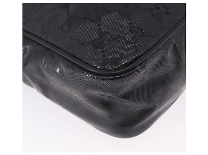 Borsa a Tracolla GUCCI GG Implementation PVC Nero Argento 233268 Auth ep15789 - vista 9