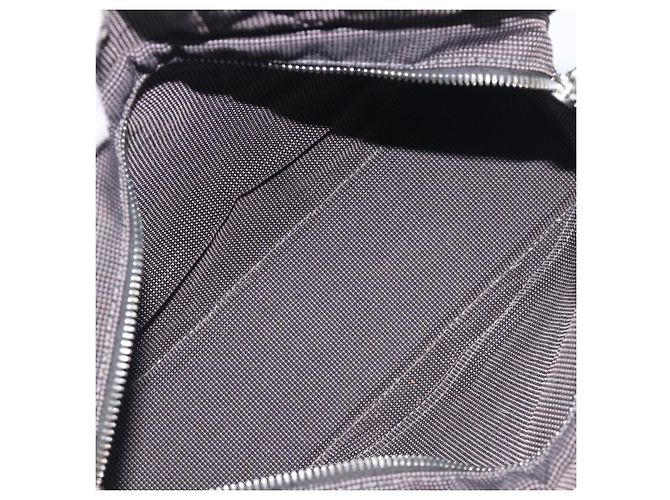 Hermès HERMES Her Line Tote PM Borsa Tote Canvas Gray Silver Auth 199054A Marrone Argento - vista 11