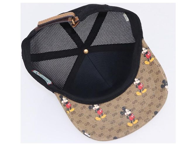 Cappellino GUCCI Disney MicroGG Supreme PVC Beige 602979 Auth SW2676SAM - vista 10