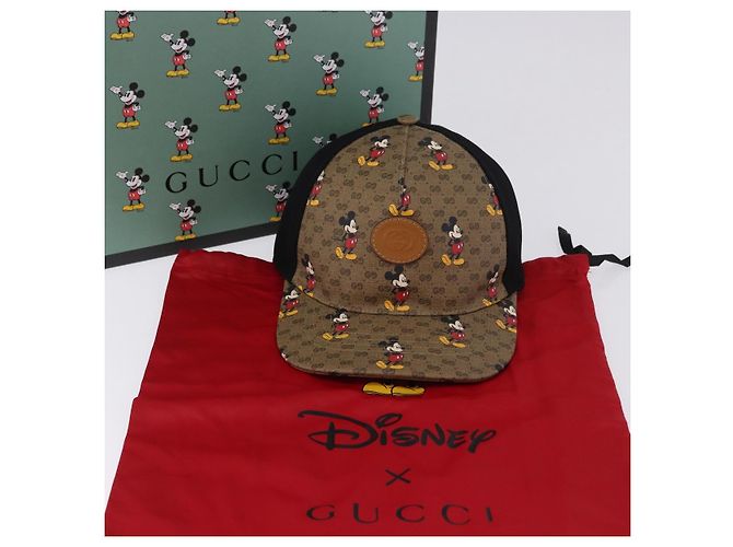 Cappellino GUCCI Disney MicroGG Supreme PVC Beige 602979 Auth SW2676SAM - vista 12