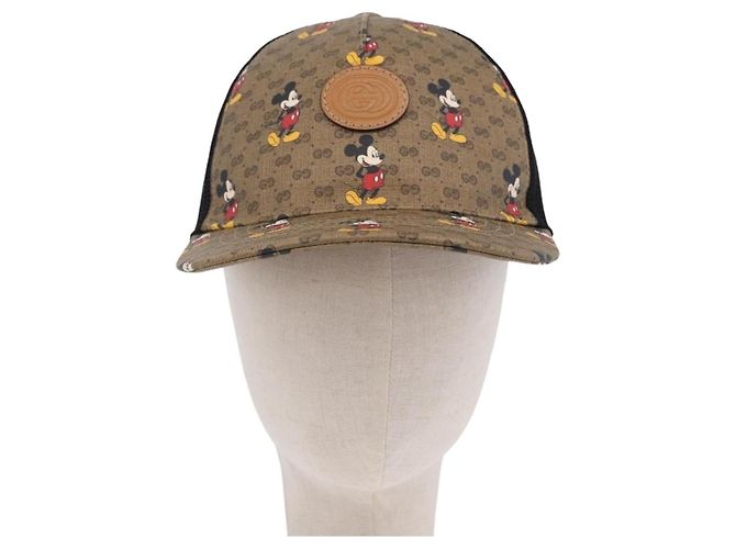 Cappellino GUCCI Disney MicroGG Supreme PVC Beige 602979 Auth SW2676SAM - vista 13