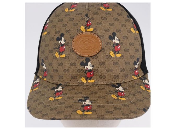 Cappellino GUCCI Disney MicroGG Supreme PVC Beige 602979 Auth SW2676SAM - vista 6