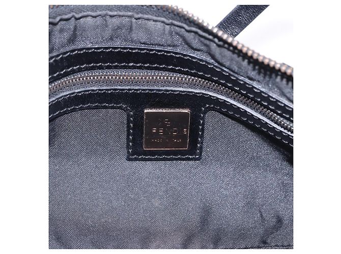 Borsa a mano FENDI Zucchino Canvas Marrone Scuro Auth 197721A - vista 19