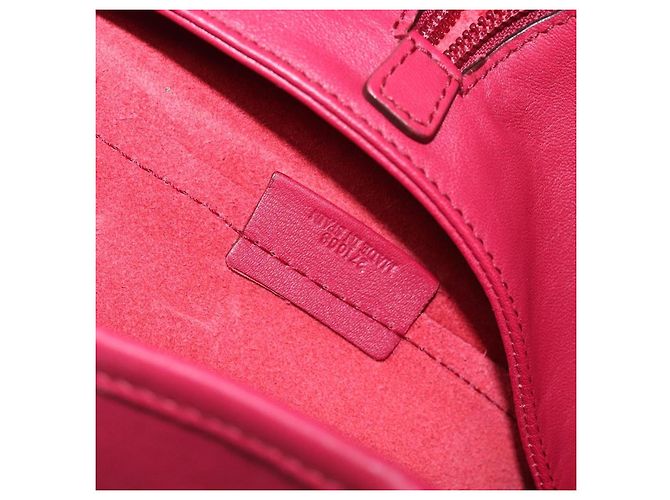 Borsa Tote LOEWE in Pelle Rosso Vino Argento Auth 199664V Bordò - vista 12