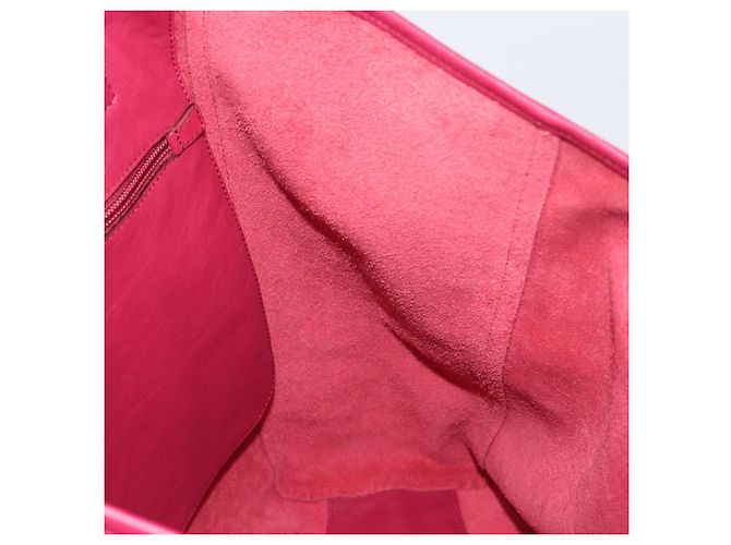 Borsa Tote LOEWE in Pelle Rosso Vino Argento Auth 199664V Bordò - vista 19