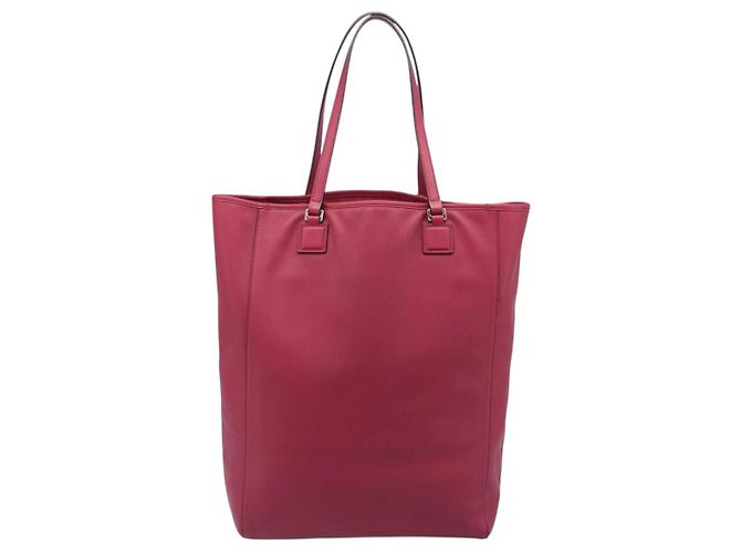 Borsa Tote LOEWE in Pelle Rosso Vino Argento Auth 199664V Bordò - vista 2