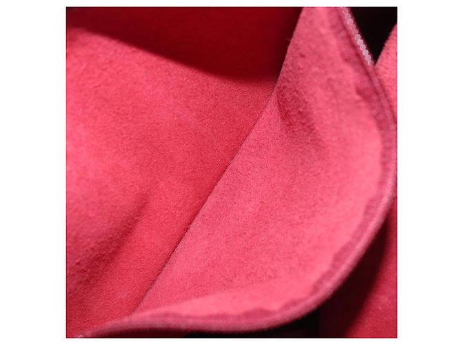 Borsa Tote LOEWE in Pelle Rosso Vino Argento Auth 199664V Bordò - vista 21