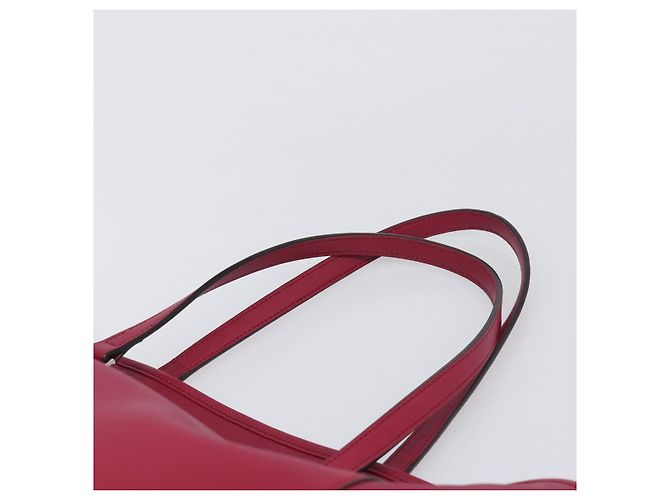 Borsa Tote LOEWE in Pelle Rosso Vino Argento Auth 199664V Bordò - vista 8