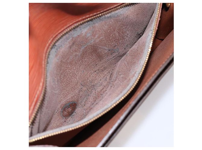 LOUIS VUITTON Epi Serie Dragonne Hand Bag Brown M52618 LV Auth 200913 Marrone - vista 11