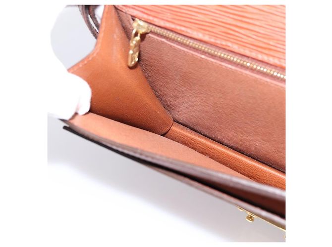LOUIS VUITTON Epi Serie Dragonne Hand Bag Brown M52618 LV Auth 200913 Marrone - vista 21