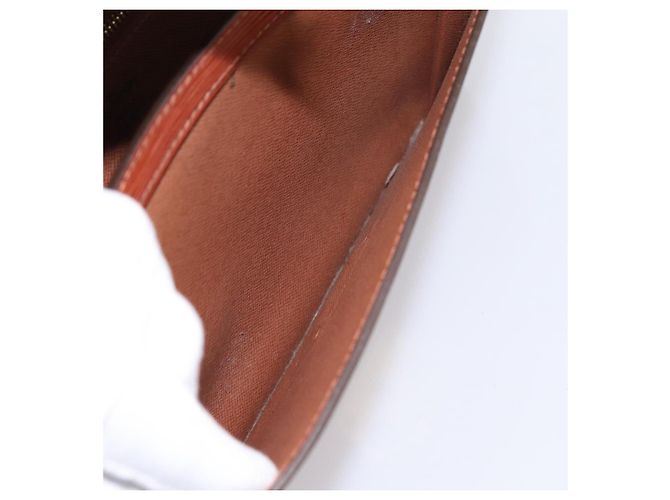 LOUIS VUITTON Epi Serie Dragonne Hand Bag Brown M52618 LV Auth 200913 Marrone - vista 22