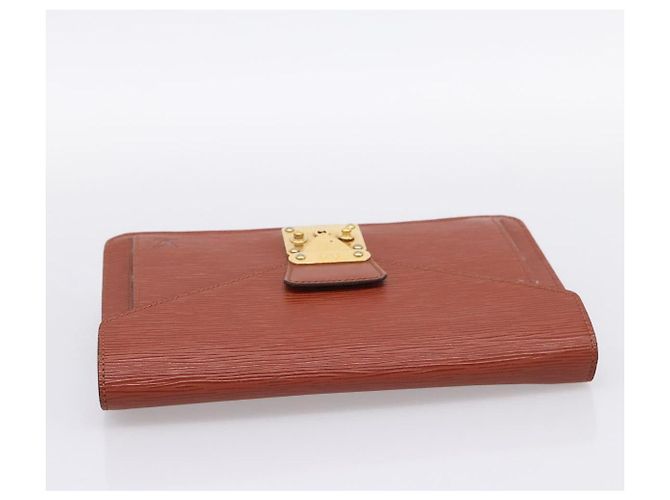 LOUIS VUITTON Epi Serie Dragonne Hand Bag Brown M52618 LV Auth 200913 Marrone - vista 5