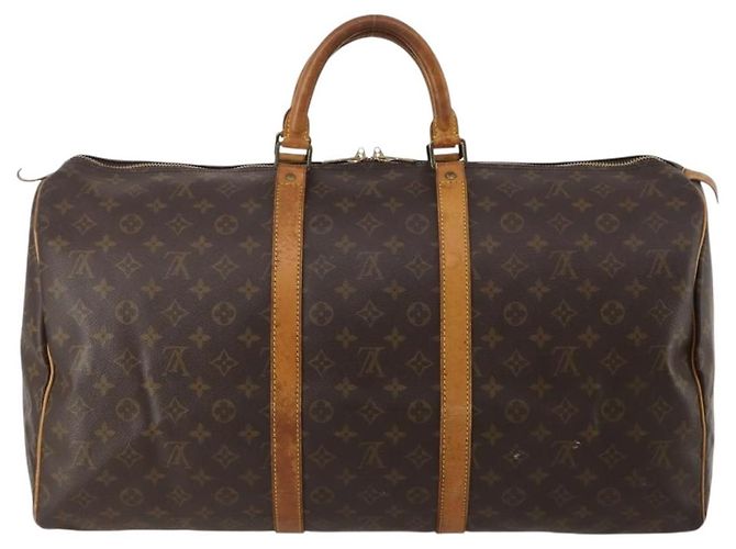 LOUIS VUITTON Monogram Keepall 55 Boston Bag M41424 LV Auth 196259 Monogramma - vista 2