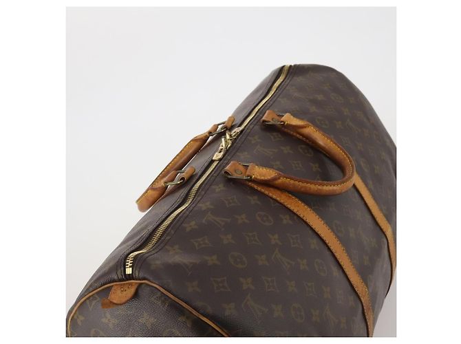 LOUIS VUITTON Monogram Keepall 55 Boston Bag M41424 LV Auth 196259 Monogramma - vista 6