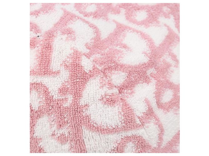 Pouch Christian Dior Trotter Pile Pink White Auth 200208 Rosa Bianco - vista 15