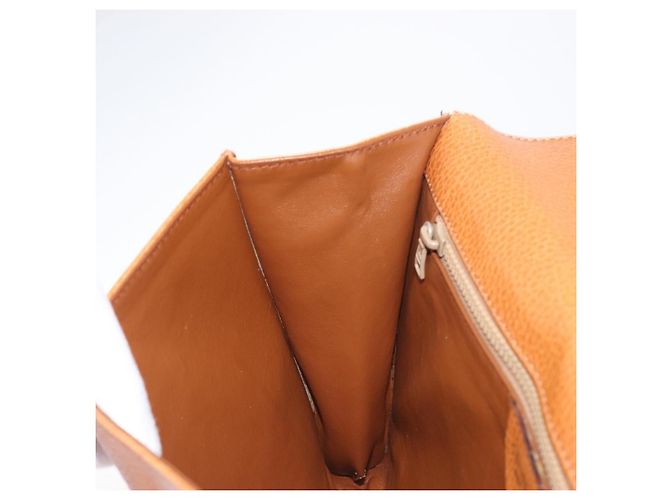 Céline Borsa a pochette CELINE in pelle marrone e oro Auth yk20741A D'oro - vista 20