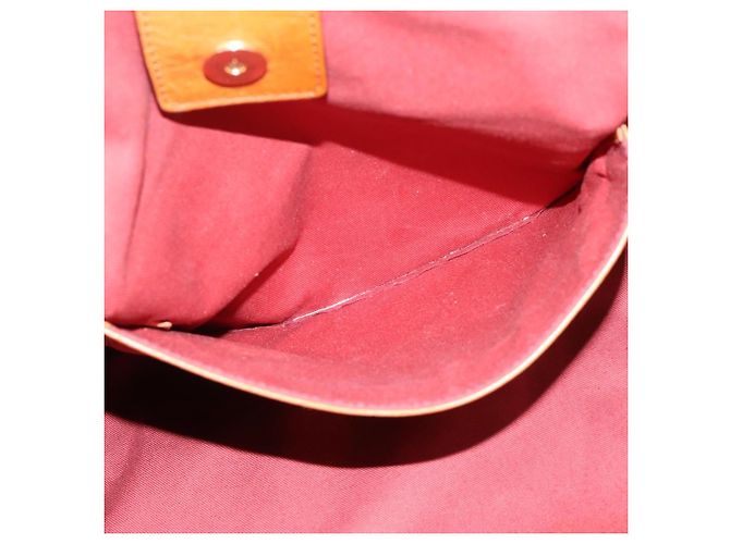 Chloé Borsa Chloe Victoria in pelle marrone tono oro Auth BA15396 - vista 19