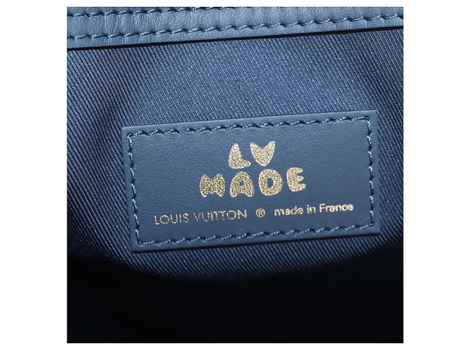 LOUIS VUITTON Denim Squared NIGO Keepall Bandouliere 50 M45975 Auth 200664SM Blu navy - vista 11