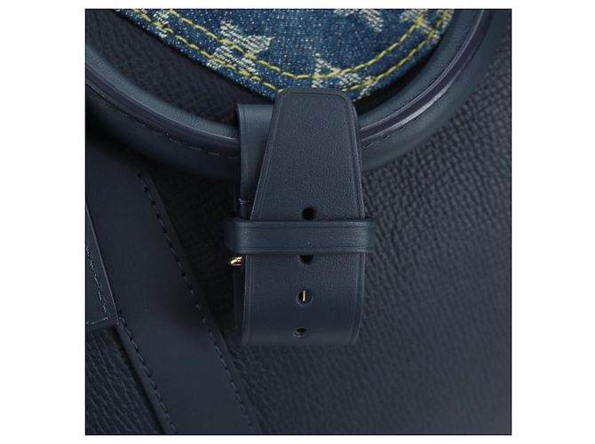 LOUIS VUITTON Denim Squared NIGO Keepall Bandouliere 50 M45975 Auth 200664SM Blu navy - vista 21