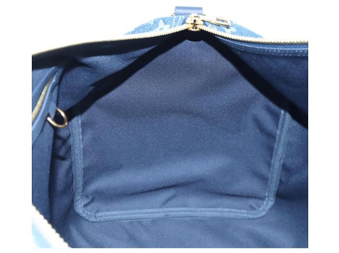 LOUIS VUITTON Denim Squared NIGO Keepall Bandouliere 50 M45975 Auth 200664SM Blu navy - vista 24