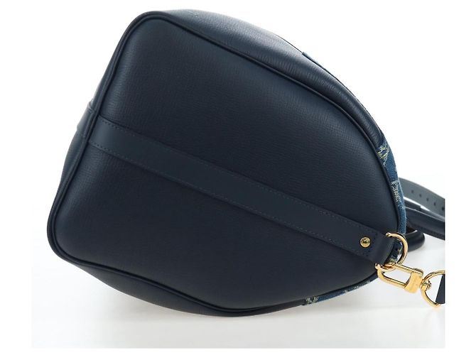 LOUIS VUITTON Denim Squared NIGO Keepall Bandouliere 50 M45975 Auth 200664SM Blu navy - vista 4