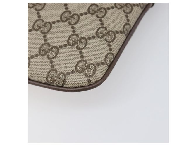 Borsa GUCCI GG Supreme Web Sherry Line PVC Beige Gold 904 02 047 Auth 199660 D'oro - vista 14