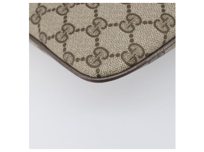 Borsa GUCCI GG Supreme Web Sherry Line PVC Beige Gold 904 02 047 Auth 199660 D'oro - vista 15