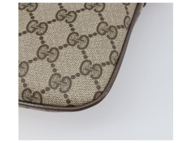 Borsa GUCCI GG Supreme Web Sherry Line PVC Beige Gold 904 02 047 Auth 199660 D'oro - vista 16