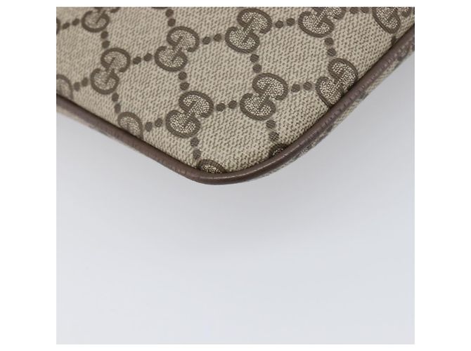 Borsa GUCCI GG Supreme Web Sherry Line PVC Beige Gold 904 02 047 Auth 199660 D'oro - vista 17
