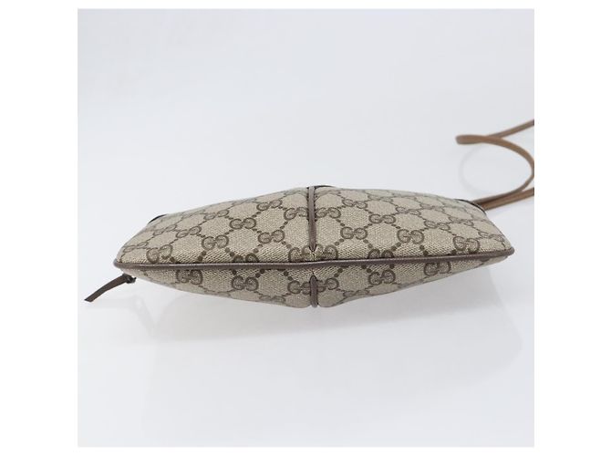 Borsa GUCCI GG Supreme Web Sherry Line PVC Beige Gold 904 02 047 Auth 199660 D'oro - vista 5